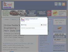 Tablet Screenshot of nepalscholarship.com